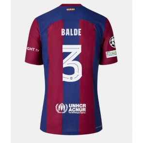 Barcelona Alejandro Balde #3 Replika Hjemmebanetrøje 2023-24 Kortærmet